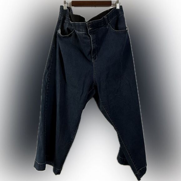 Terra & Sky Relaxed Blue Jeans with Classic Dark Wash - Picture 1 of 5